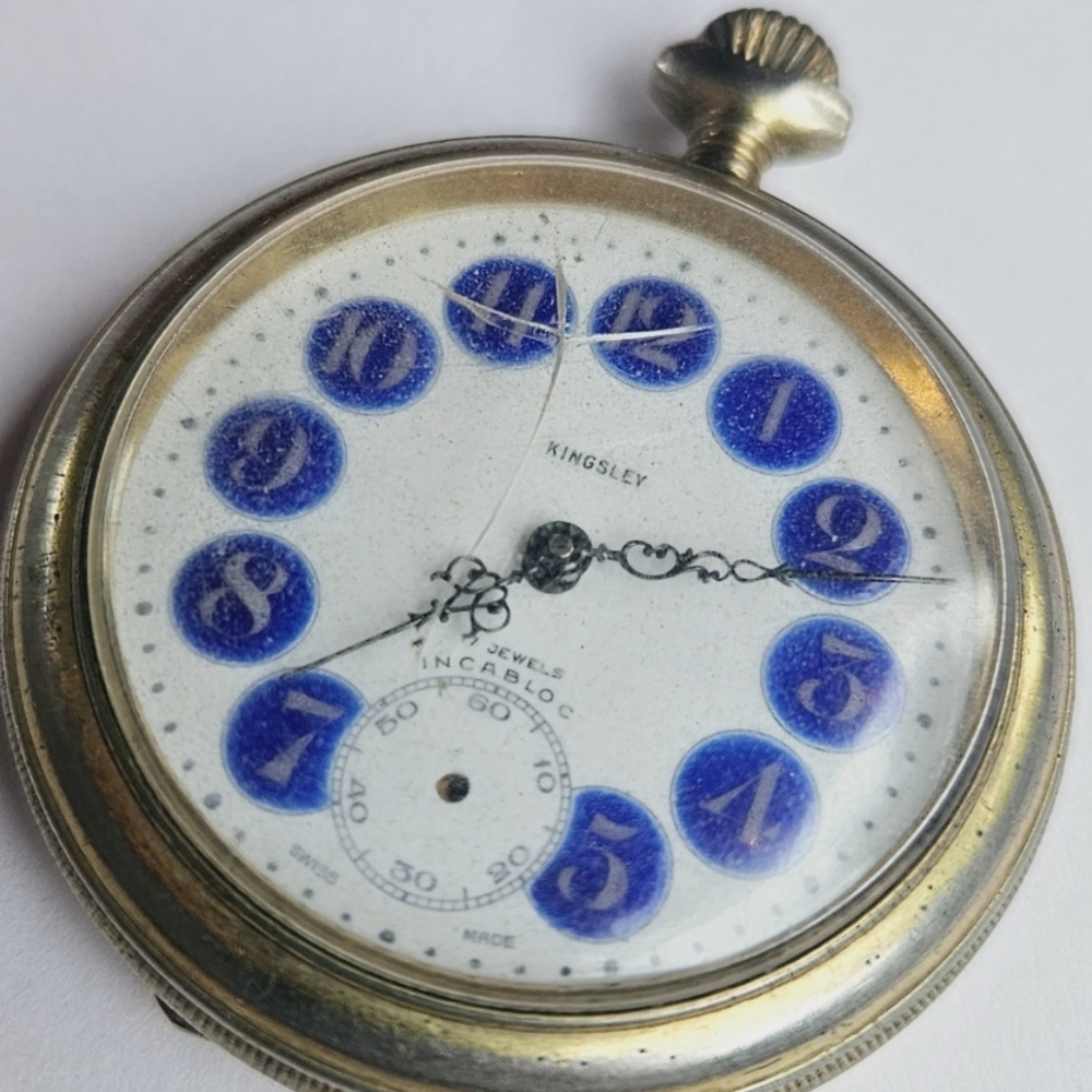 Vintage Kingsley Arnex Swiss Made Pocket Watch - Picture 7 of 14